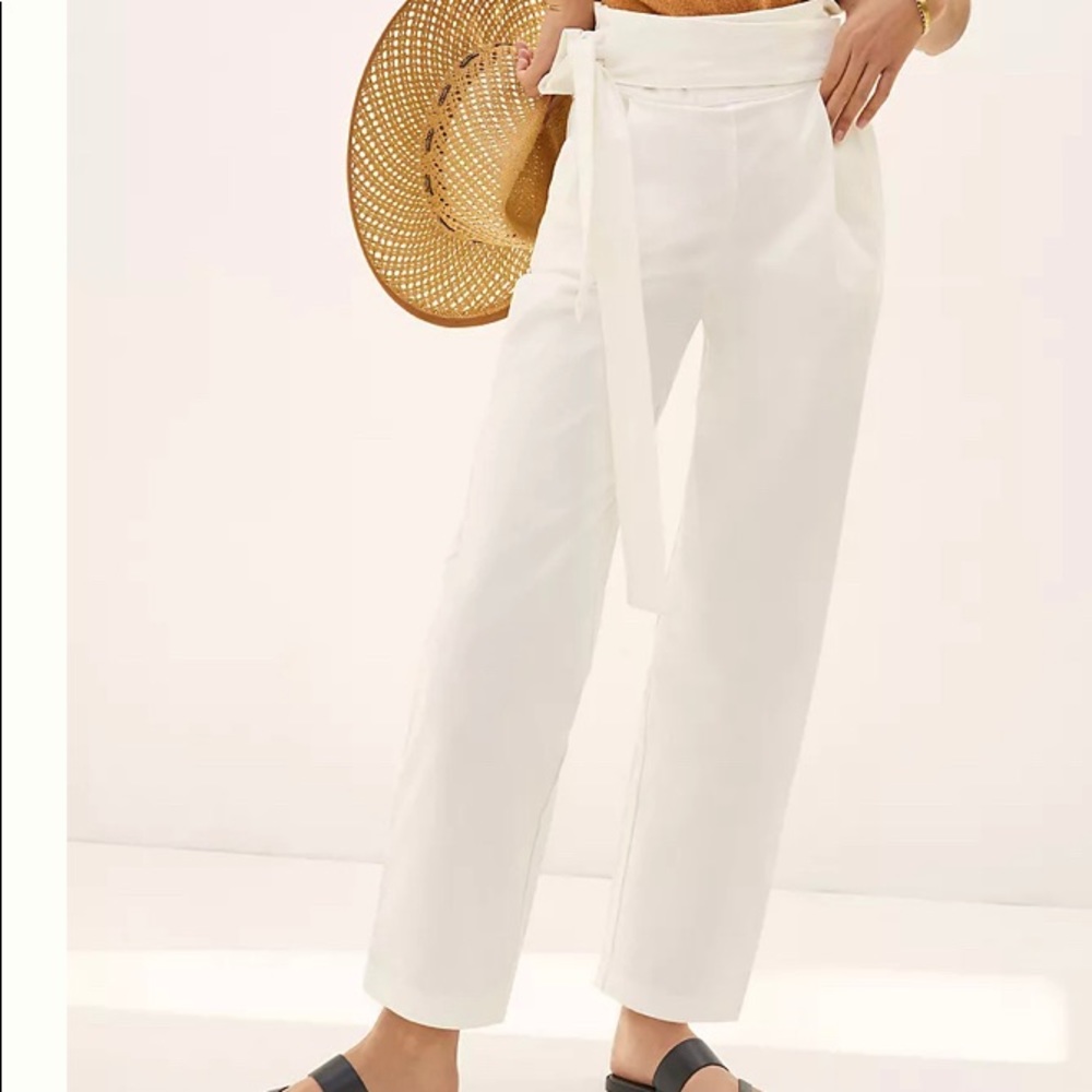ANTHROPOLOGIE Belted Paperbag Pants